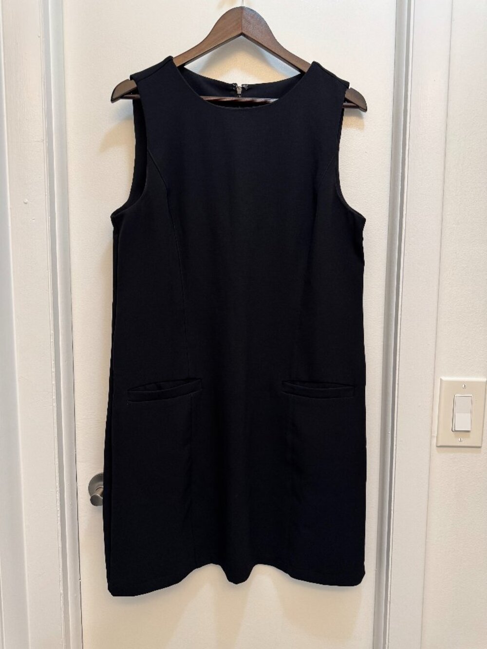 LOFT Versa Crepe Drape Mini Pocket Dress